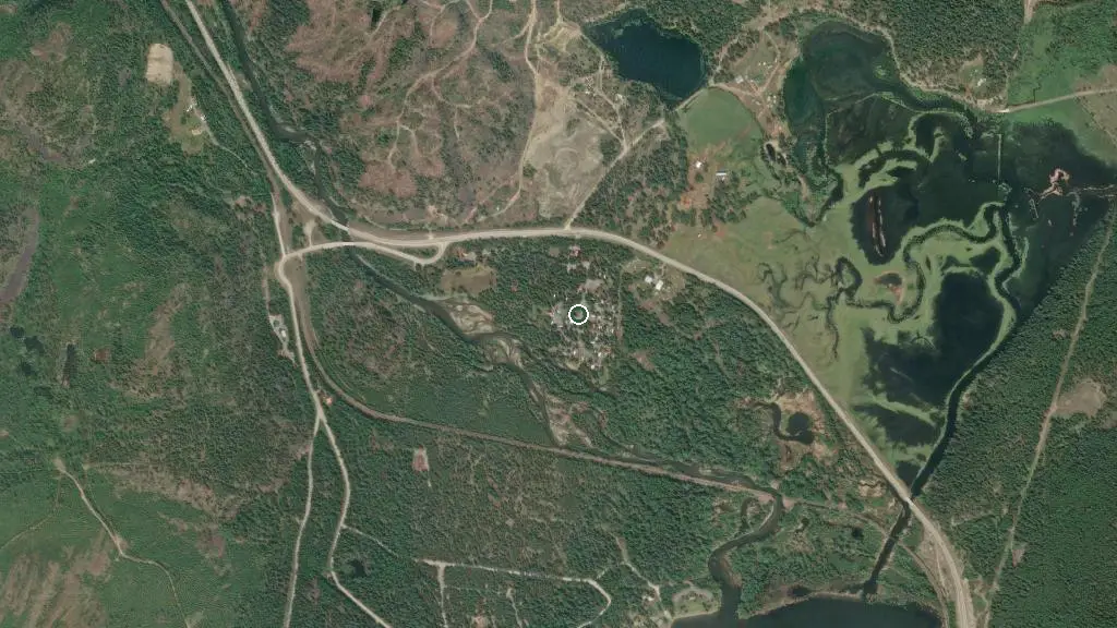 Aerial view of Moyie Vista Resort and surroundings