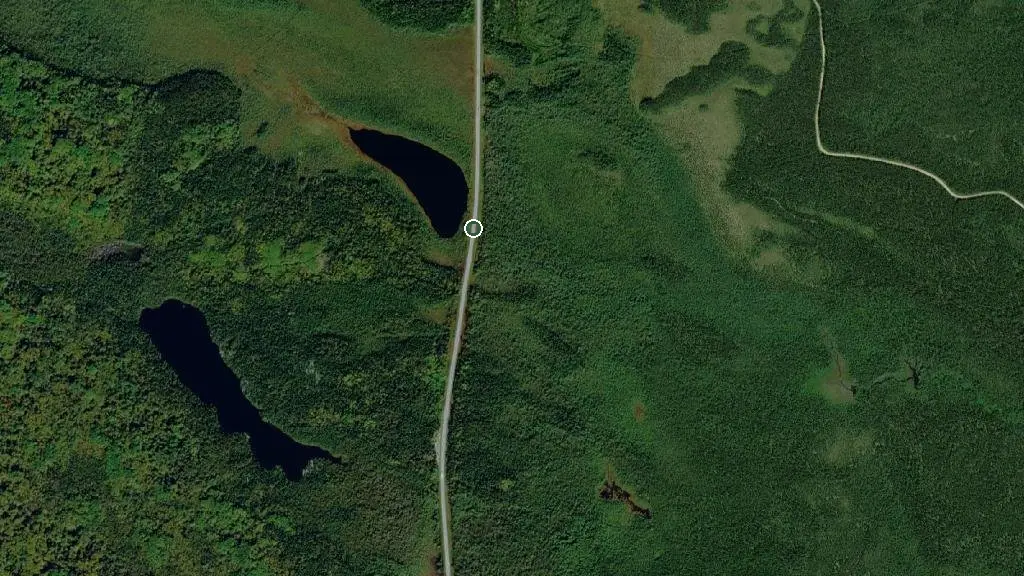 Aerial view of The Cache Campground and surroundings
