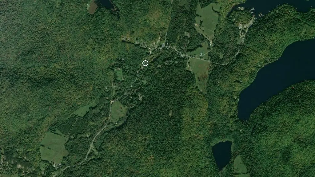 Aerial view of Camp des Débrouillards and surroundings
