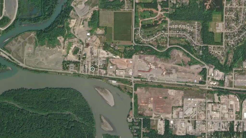 Aerial view of Wild Duck Motel & RV Park and surroundings