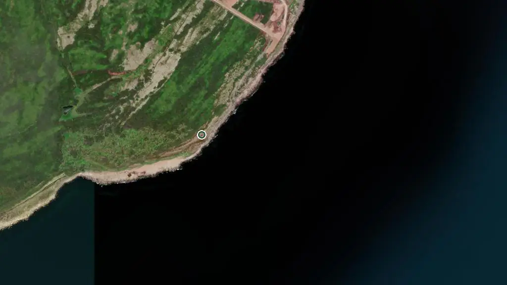 Aerial view of Grassy Cabin and surroundings