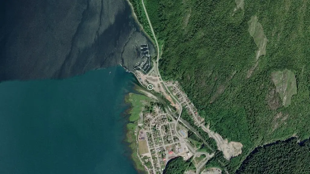 Aerial view of MK Bay Marina and surroundings