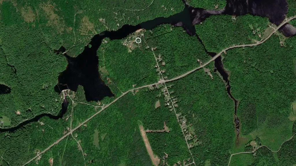 Aerial view of River Little Resort and Campground and surroundings
