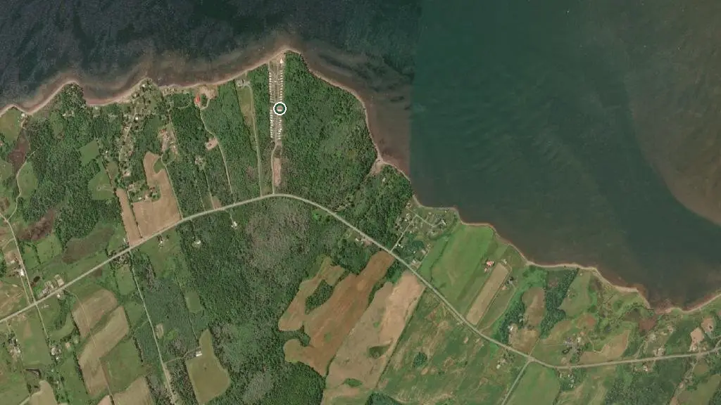 Aerial view of Ocean Breeze RV Park - Seasonal and surroundings