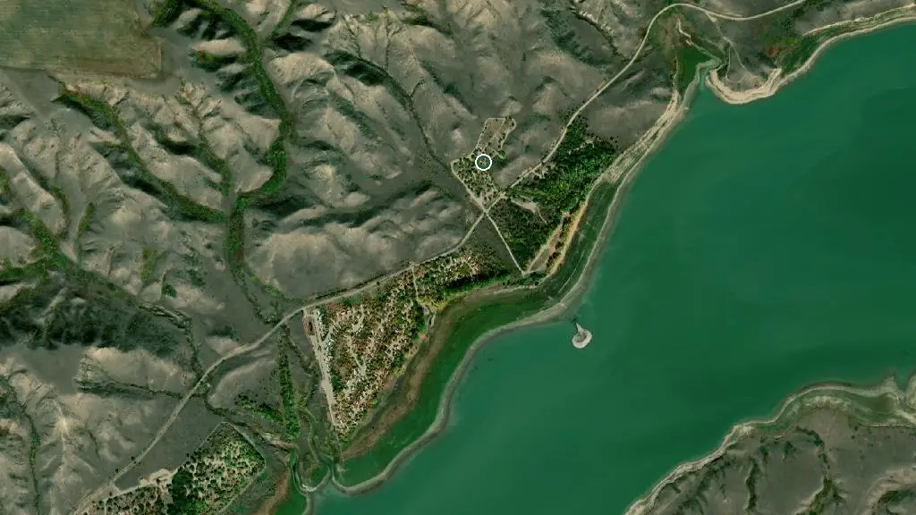 Aerial view of Nighthawk Campground and surroundings