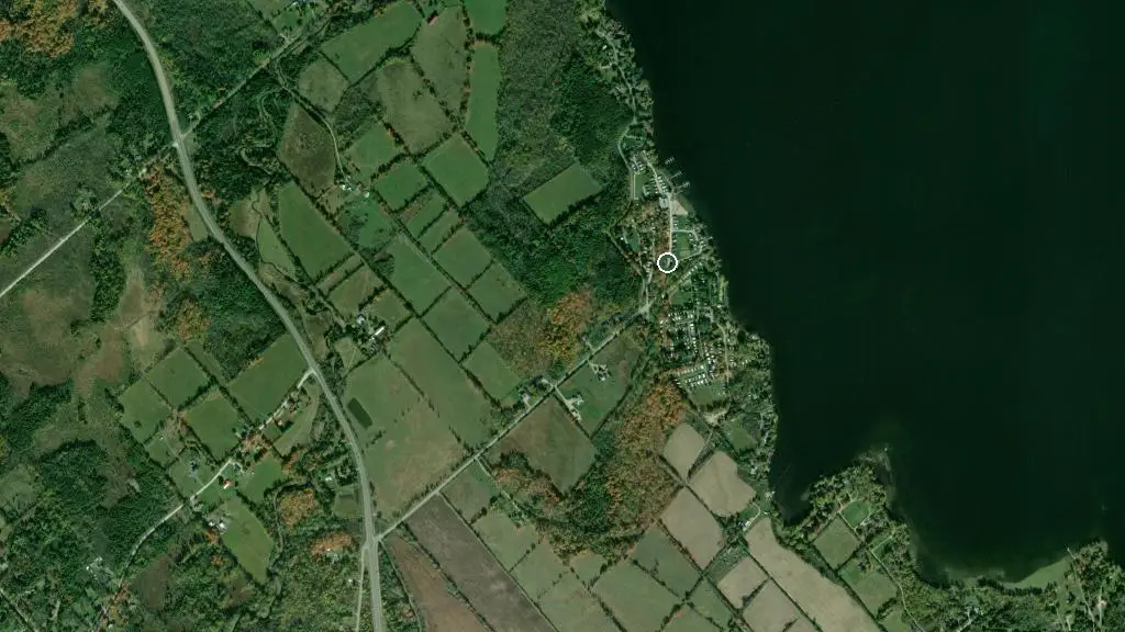 Aerial view of McCreary's Beach Resort and surroundings