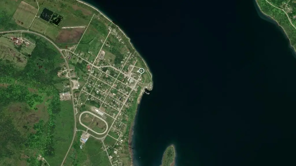 Aerial view of L & J Tent & Trailer Park and surroundings