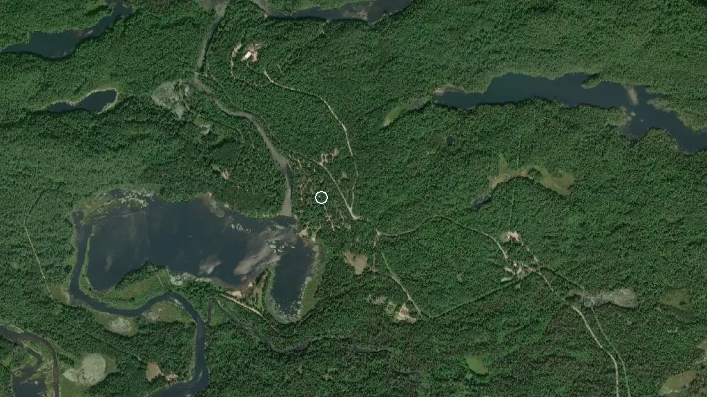 Aerial view of Babawasse Campground and surroundings