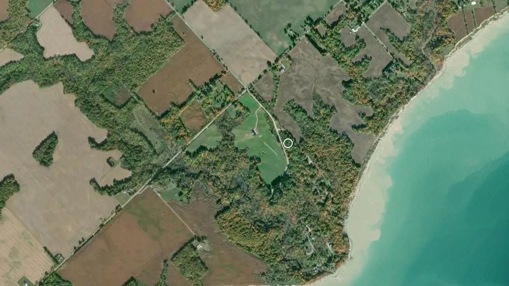 Aerial view of Duttona Family Campground and surroundings