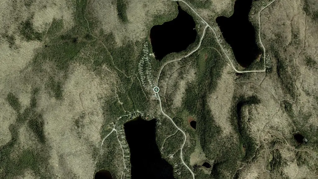 Aerial view of Camping du Lac Copping Inc. and surroundings