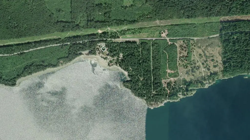 Aerial view of Kent's Beach Resort and surroundings