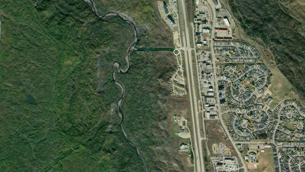Aerial view of Centennial RV Park and surroundings