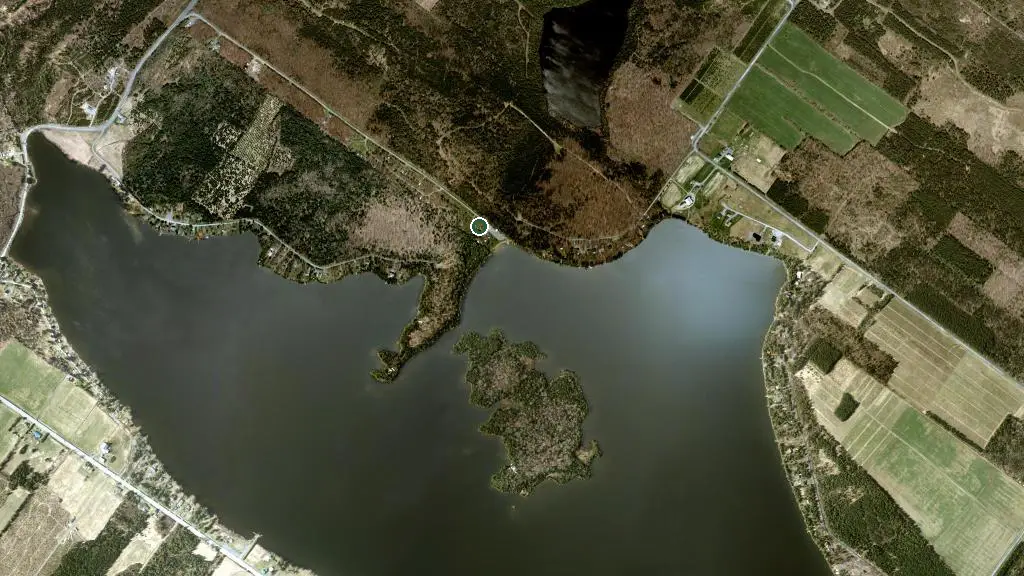 Aerial view of Camping Mont Lac Étoilé and surroundings