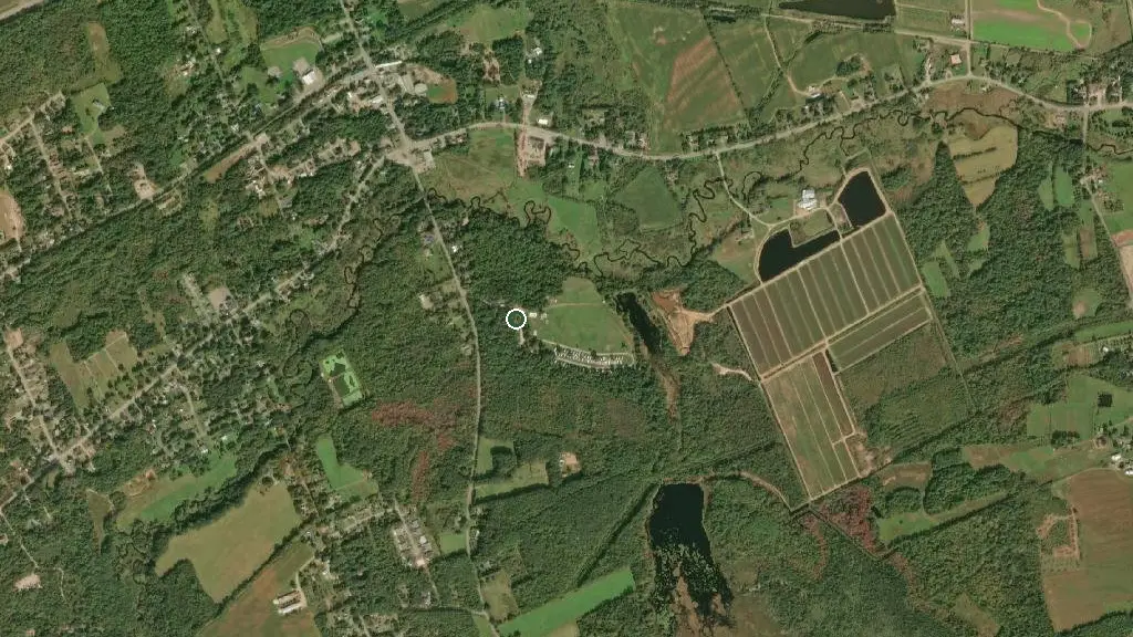 Aerial view of Klahanie Kamping and surroundings