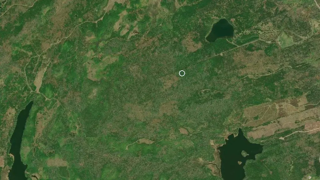 Aerial view of Boylston Provincial Park and surroundings