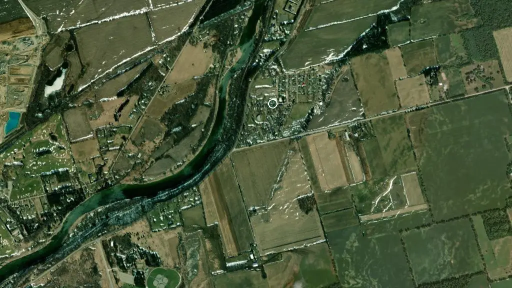 Aerial view of Braeside Camp and surroundings