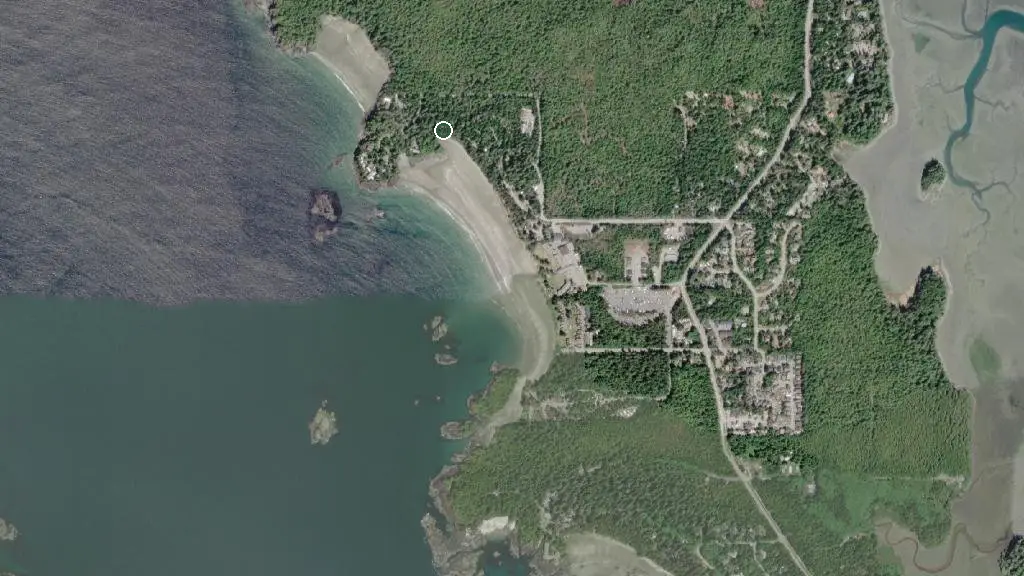 Aerial view of Bella Pacifica Campground and surroundings