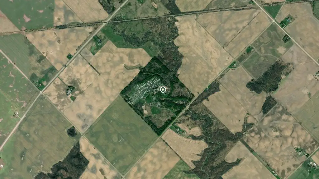Aerial view of Silver Dove Estates and surroundings