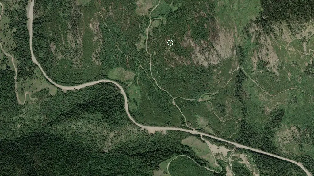 Aerial view of Red Dog and surroundings