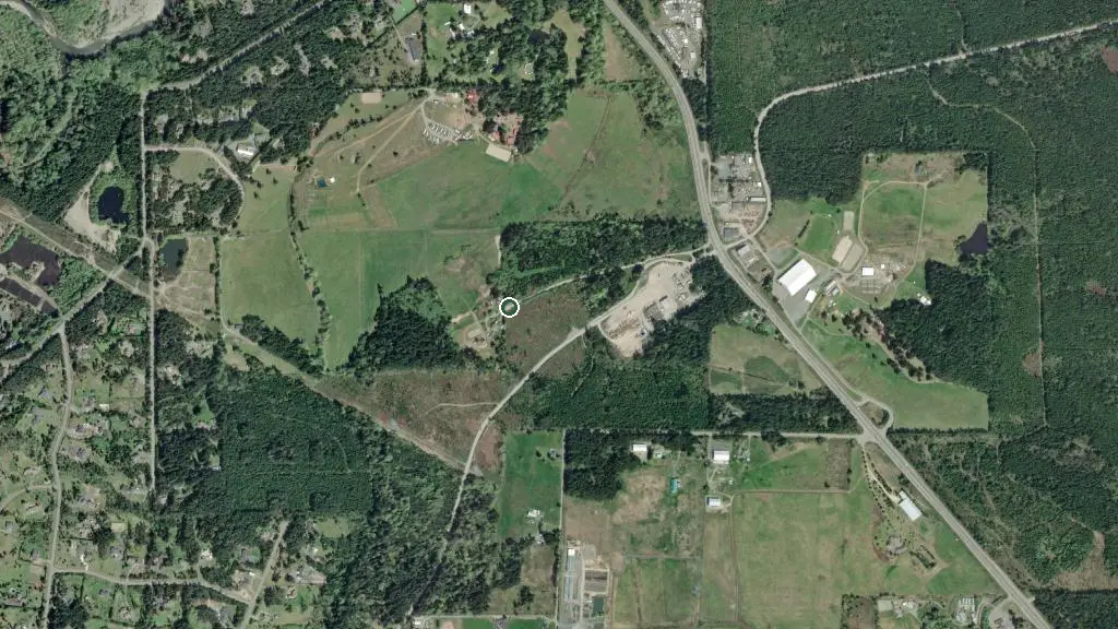 Aerial view of Ellesmere Farm and surroundings
