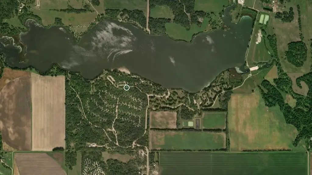 Aerial view of Stephenfield Campground and surroundings