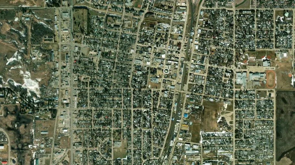 Aerial view of Buck Lake Park and surroundings