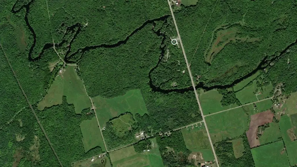 Aerial view of Black River Wilderness Park and surroundings