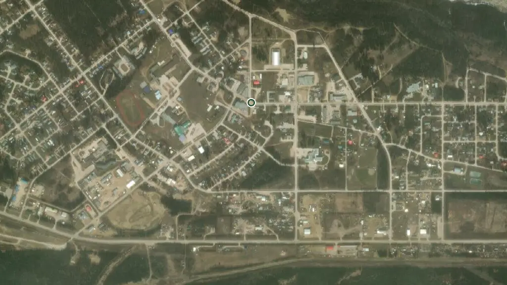 Aerial view of Blackstone Territorial Park and surroundings