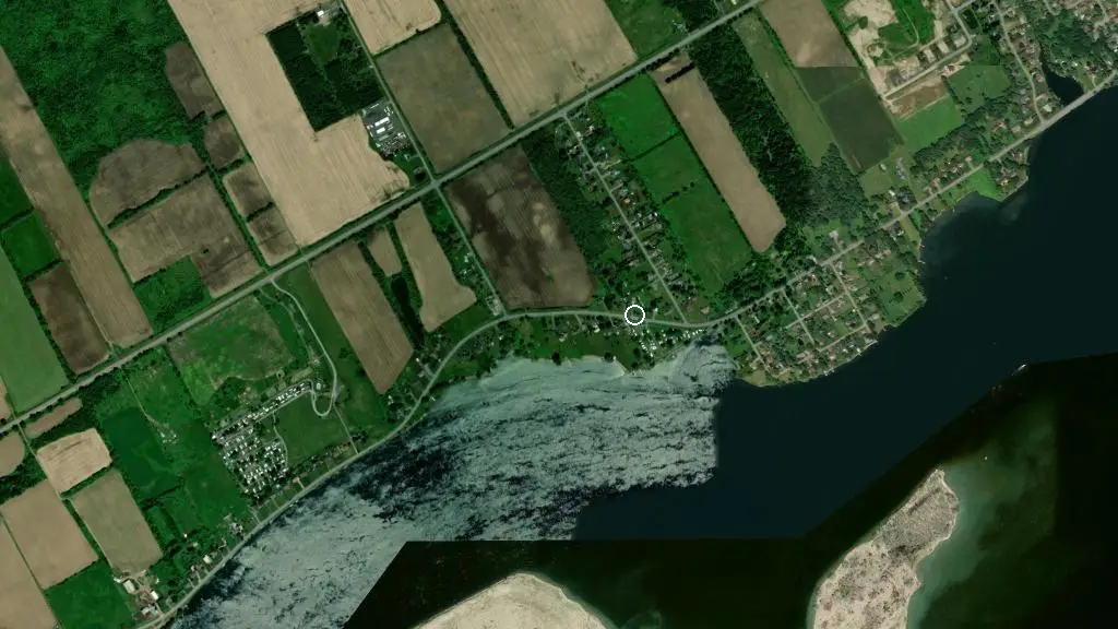 Aerial view of Arlor Haven Campground and surroundings