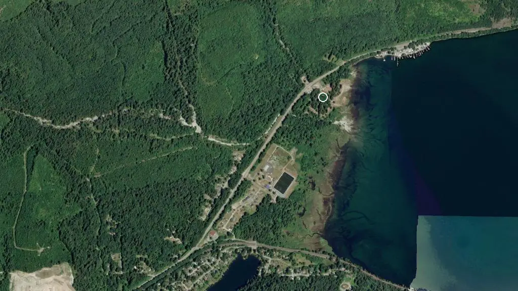 Aerial view of Squawkum Park & RV Campground and surroundings