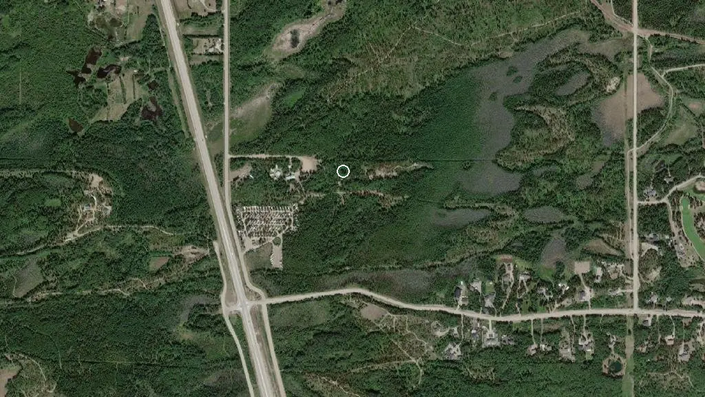 Aerial view of Camp Tamarack RV Park and surroundings