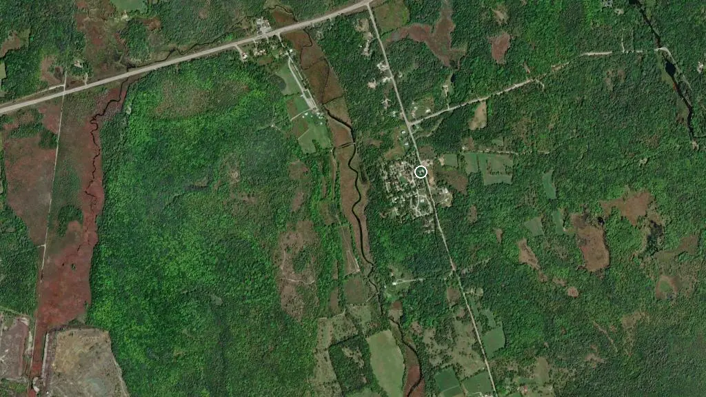 Aerial view of Great Canadian Campgrounds and surroundings