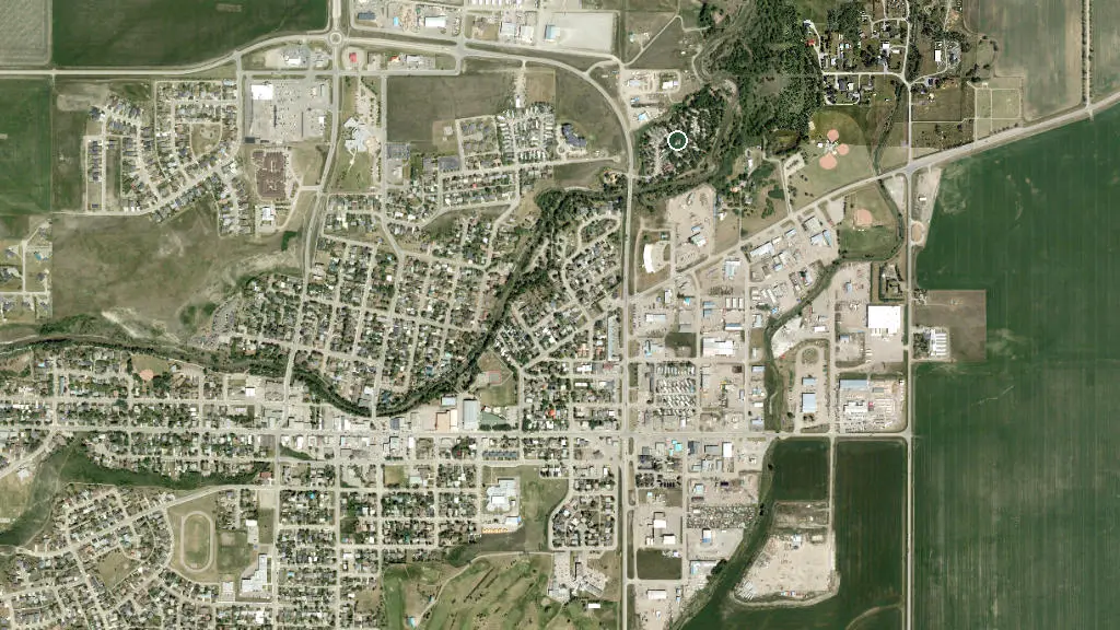 Aerial view of Sleepy Hollow Campground and surroundings