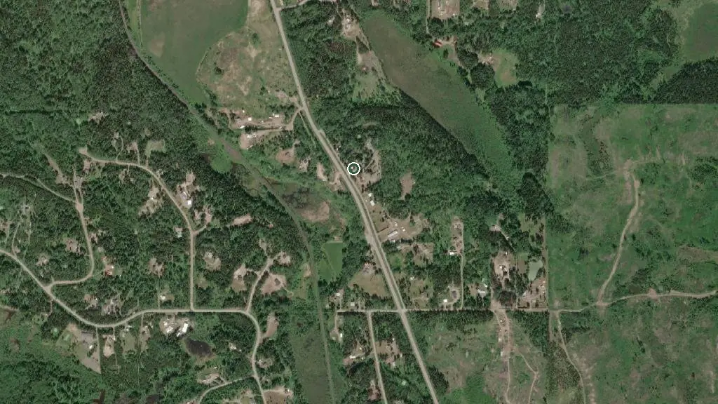 Aerial view of Glacier View RV Park & Cabins and surroundings