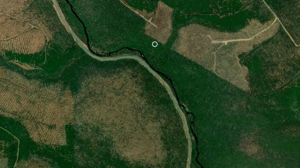 Aerial view of Mount Carleton Provincial Park and surroundings