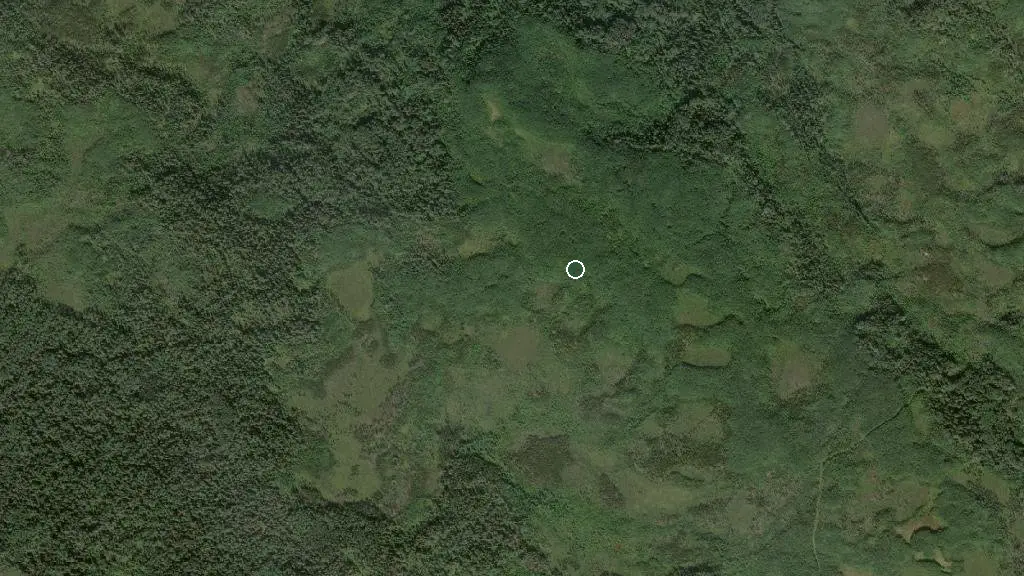 Aerial view of Crow Lake Ecological Reserve and surroundings