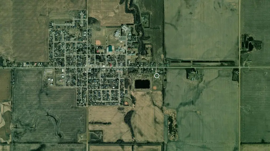 Aerial view of Legal Centennial RV Park and surroundings
