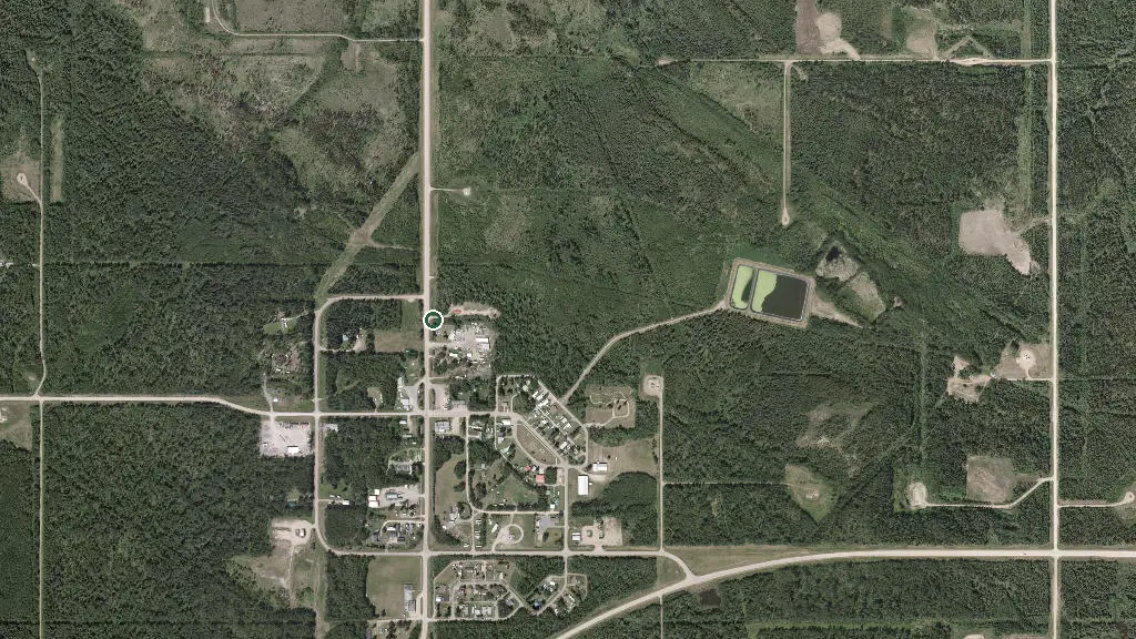 Aerial view of Lodgepole Campground and surroundings