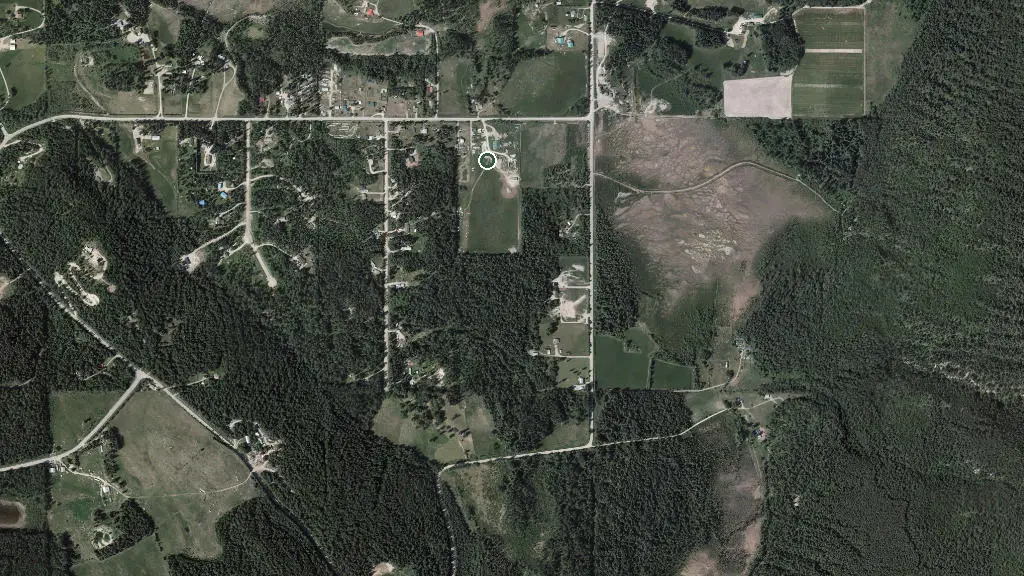 Aerial view of Camping in the woods and surroundings