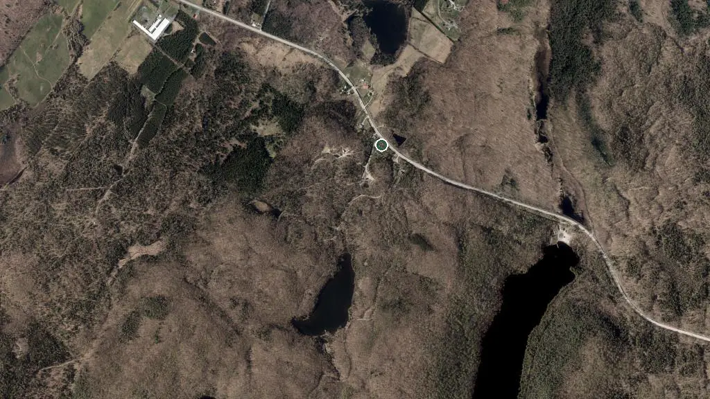 Aerial view of Camping Laö Cabines and surroundings