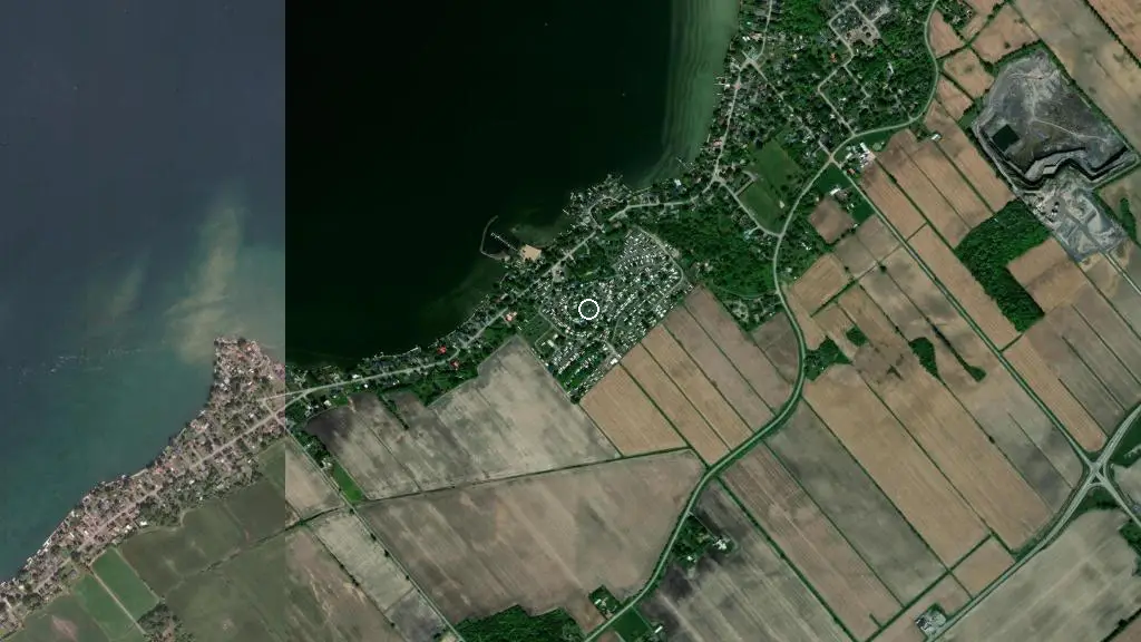 Aerial view of Camping à la Claire Fontaine and surroundings