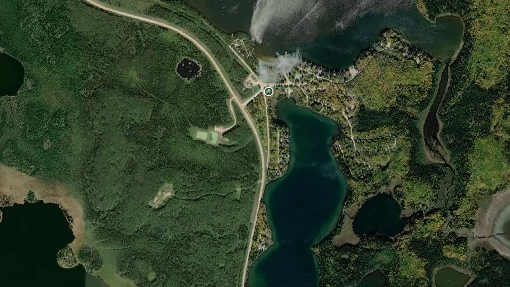 Aerial view of Duck Mountain Provincial Park - Wellman Lake Campground and surroundings