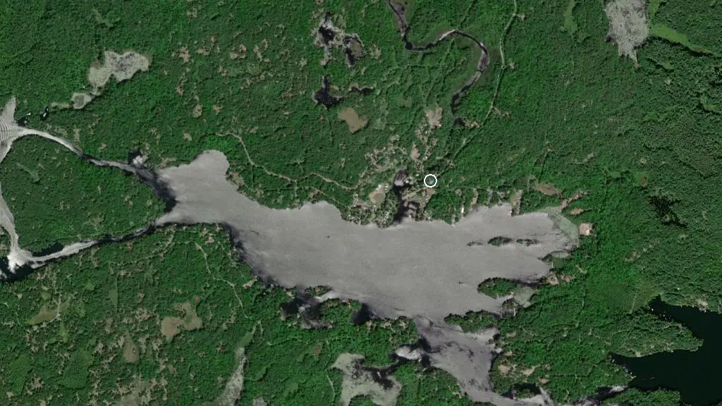 Aerial view of Lantern Marina & Trailer Park and surroundings