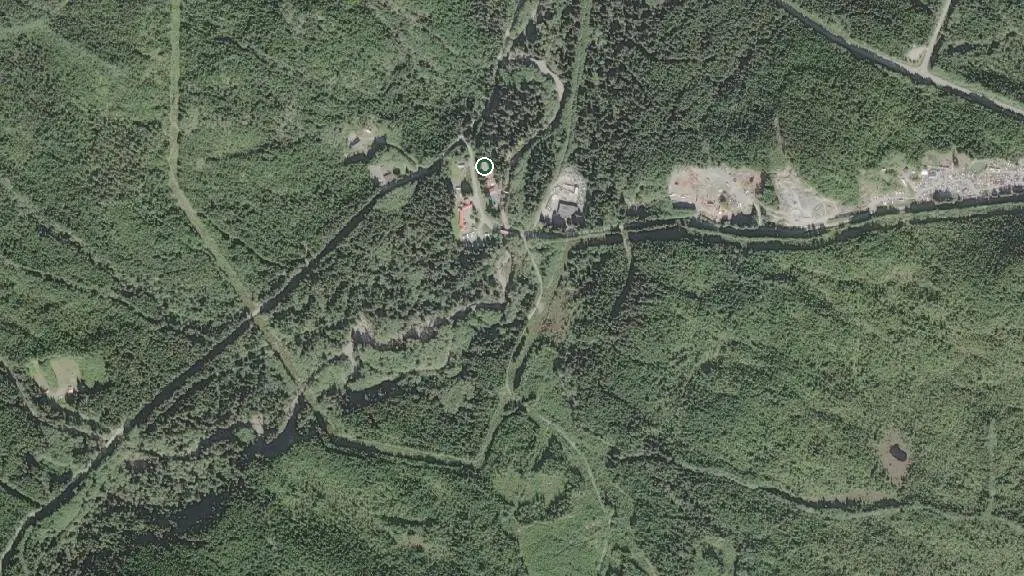Aerial view of Quatse Regional Campground and surroundings