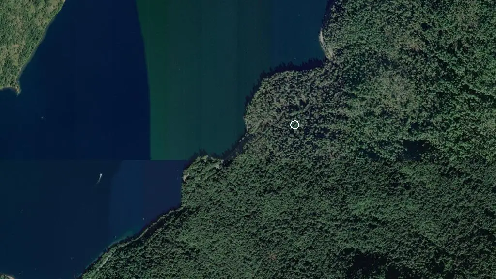Aerial view of Clear Creek Campground and surroundings