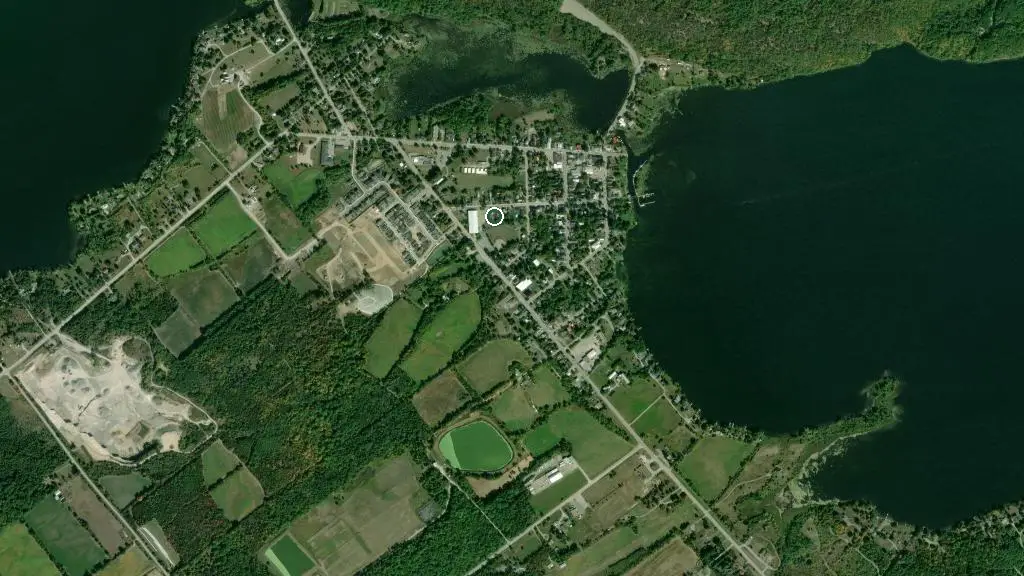 Aerial view of Sunnyside Campground and surroundings
