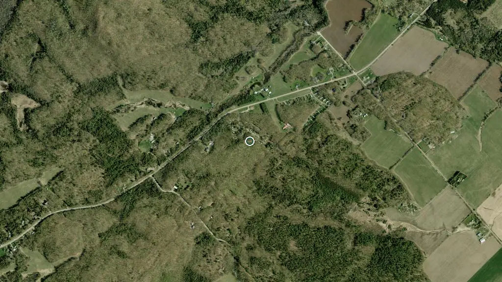Aerial view of Serenity Hills RV Park and surroundings
