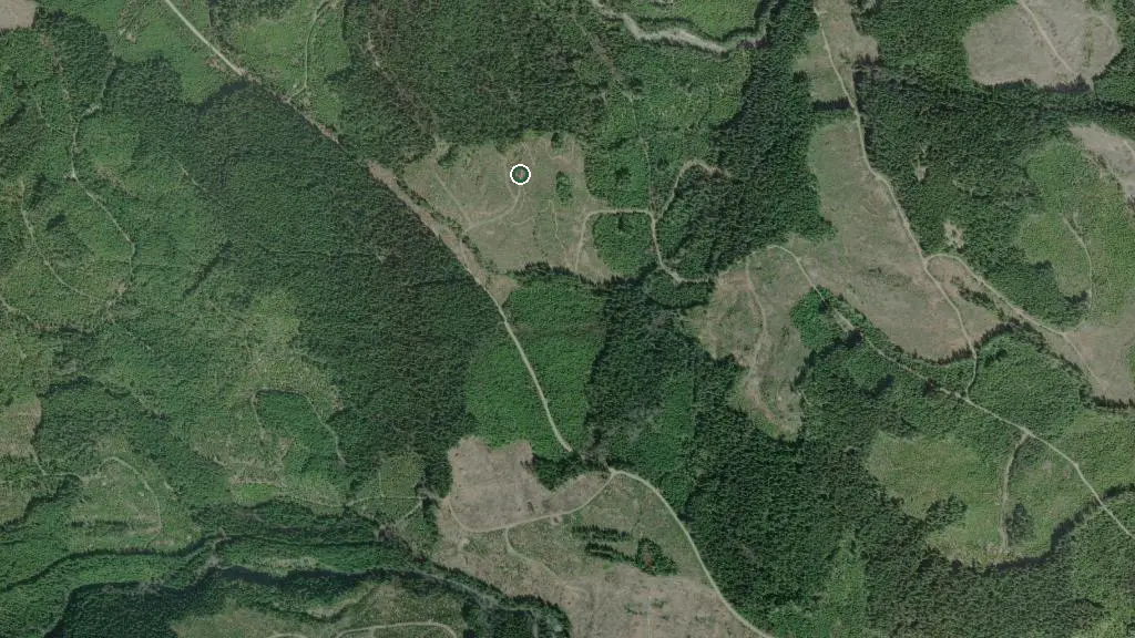 Aerial view of Mosiac Hut and surroundings