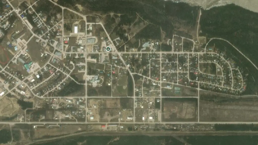 Aerial view of Wood Buffalo and surroundings