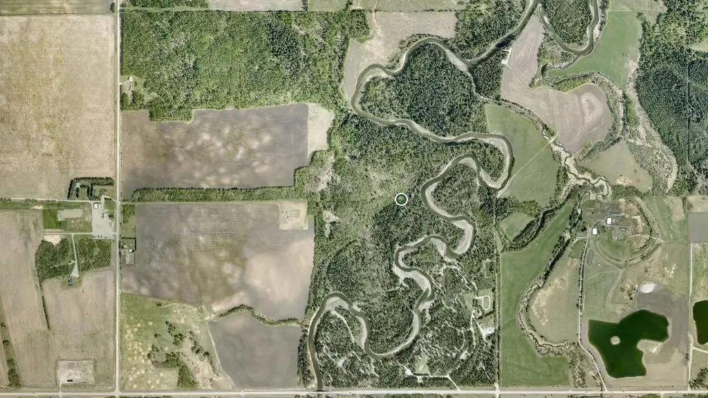 Aerial view of Red Lodge Provincial Park and surroundings